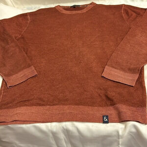 Colours a & Sons Cotton Sweater. Rust . XXL New